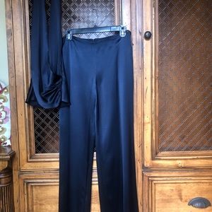 Ralph Lauren 2 pc Jumpsuit Silk Halter and Pants